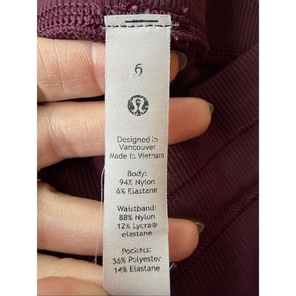 Lululemon Dance Studio Jogger Pants Women’s Size 6 Casual Burgundy - Picture 9 of 10